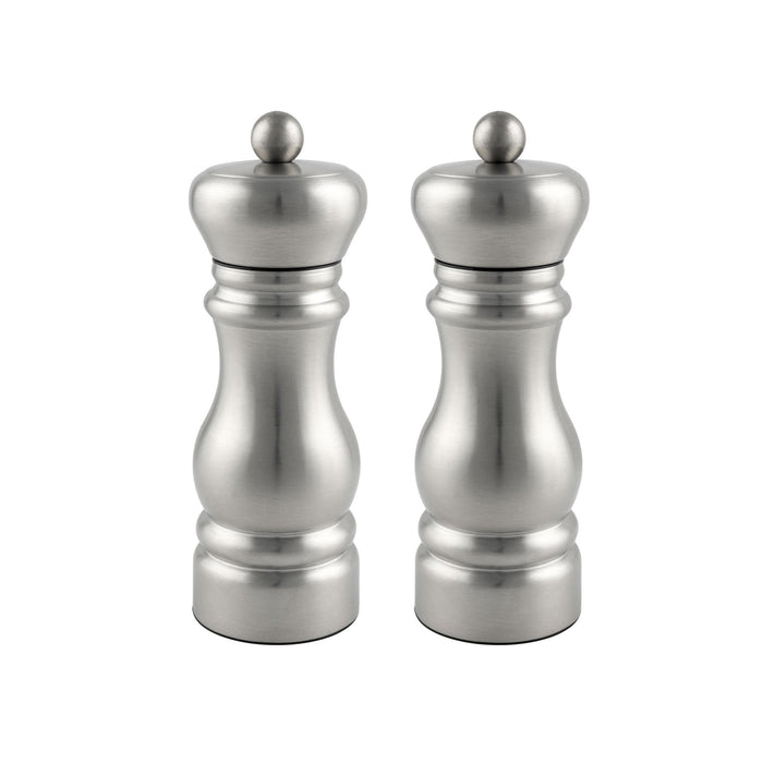 Grunwerg Gmill Pepper Mill & Salt Mill Stainless Steel 14cm