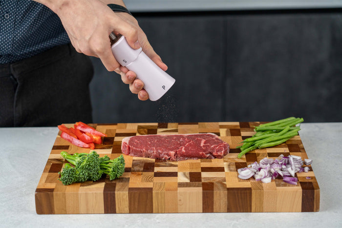 Grunwerg Gmill White Combination Pepper Mill & Salt Shaker