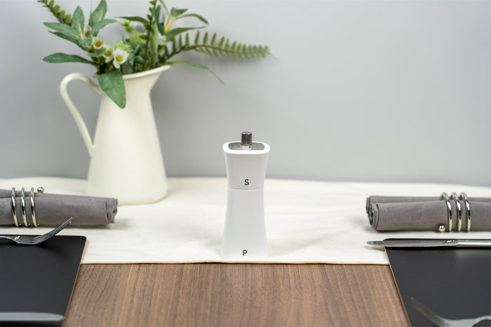 Grunwerg Gmill White Combination Pepper Mill & Salt Shaker