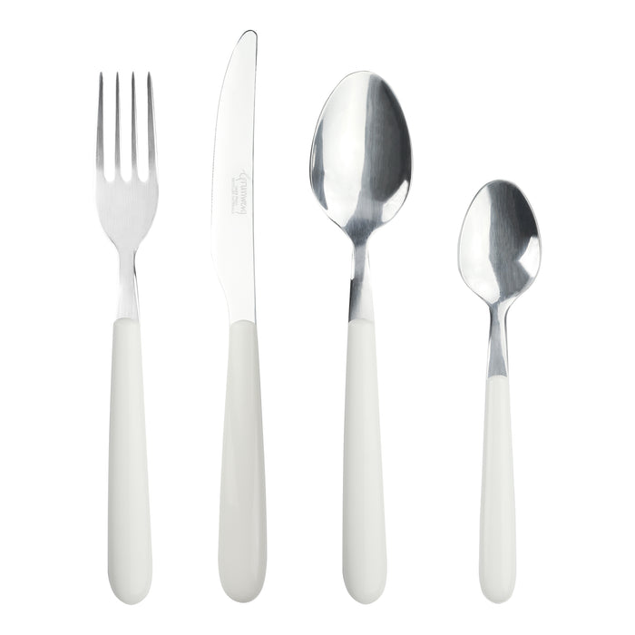 grunwerg Greenworks 24 Piece Cutlery Set Sepia White