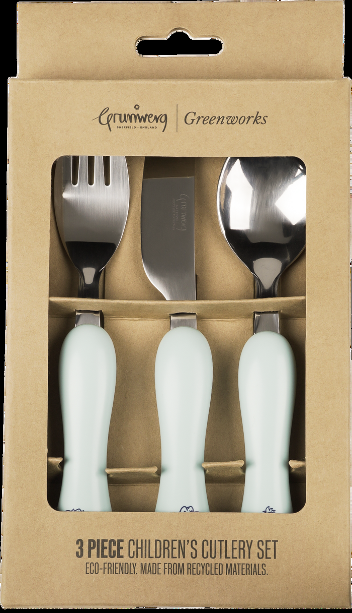 Grunwerg Greenworks 3 Piece Child's Set Dinosaur Pattern