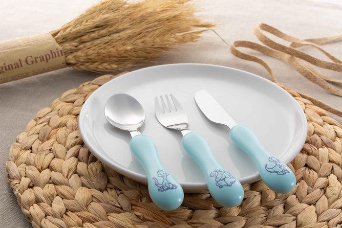 Grunwerg Greenworks 3 Piece Child's Set Dinosaur Pattern