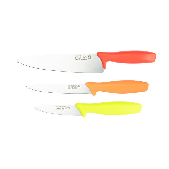 grunwerg 3 Piece Coloured Knife Set