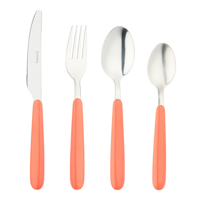 grunwerg Bistro 4311 24 Piece Cutlery Set Coral