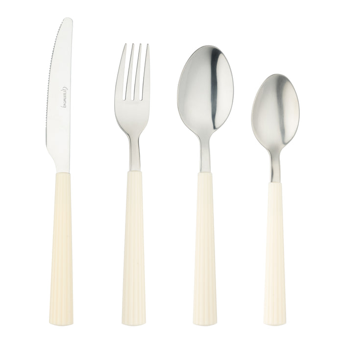 grunwerg Bistro 4312 16 Piece Cutlery Set White