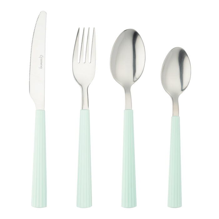 grunwerg Bistro 4312 24 Piece Cutlery Set Sky Blue