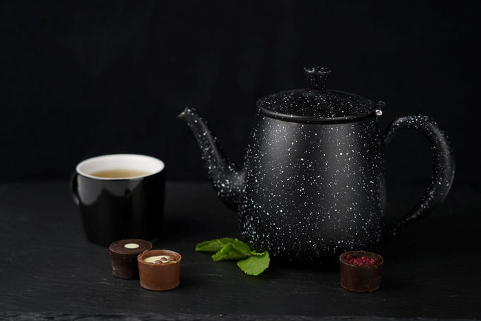 Grunwerg Café Olé 1L Premium Teapot Black Granite