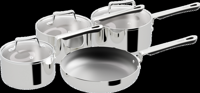 Grunwerg Commichef STACK Tri Ply 4 Piece Set