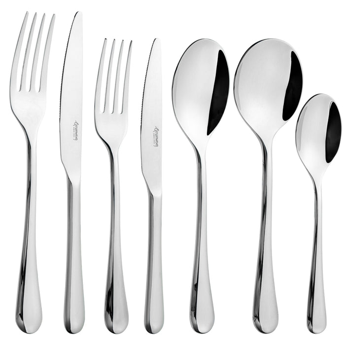 grunwerg Gliss 84 Piece Cutlery Set for 12 People