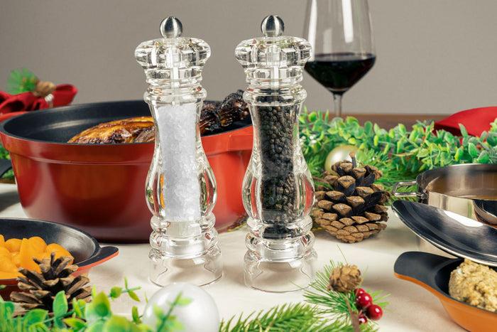 Grunwerg Gmill Acrylic Pepper Mill Clear 17cm