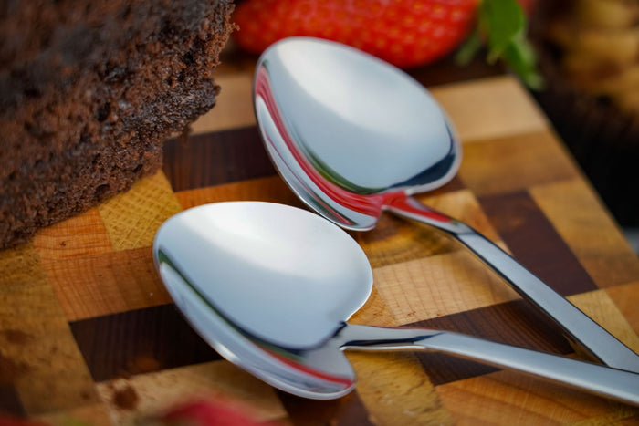 Grunwerg Windsor 18/0 4 Heart Dessert Spoons