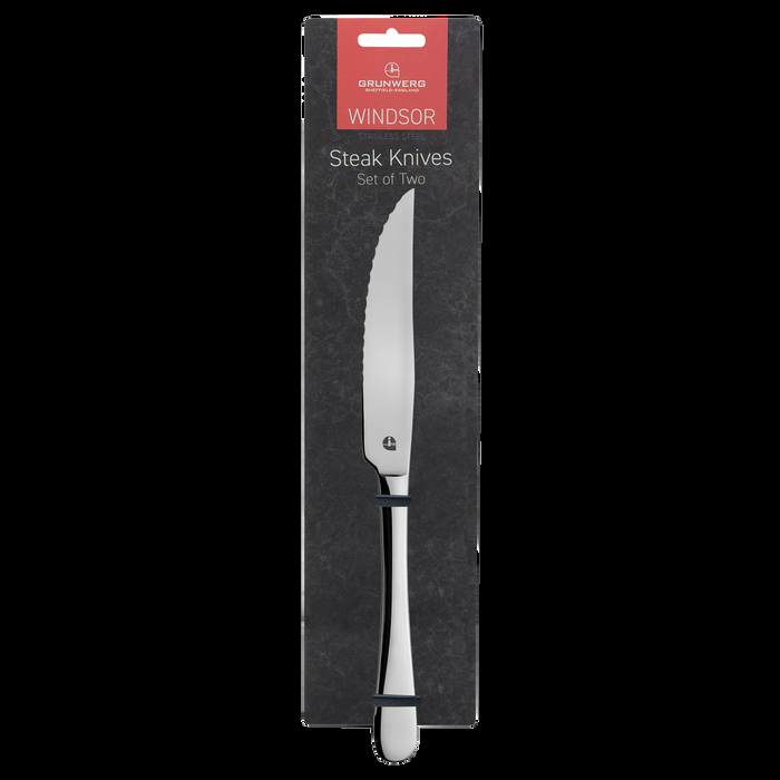 Grunwerg Windsor 18/0 Steak Knives Set Of 2