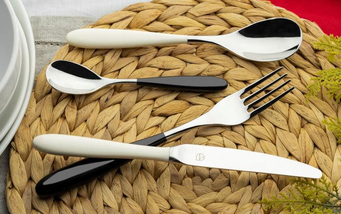 Grunwerg Yin & Yang Black 26 Piece Cutlery Set