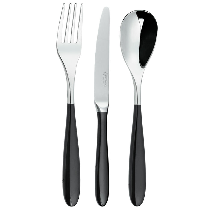 grunwerg Yin & Yang Black Cutlery Sample Set