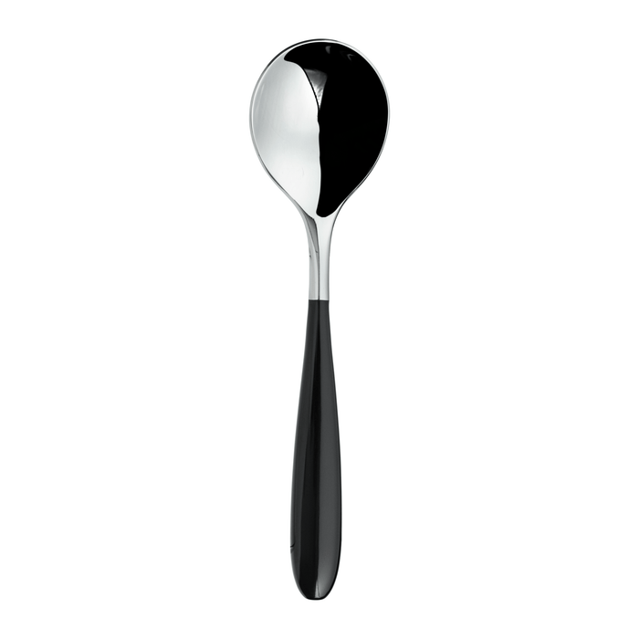 grunwerg Yin & Yang Black Set of 2 Soup Spoons