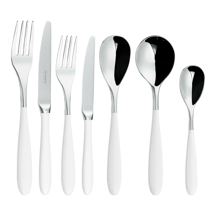 grunwerg Yin & Yang White 42 Piece Cutlery Set