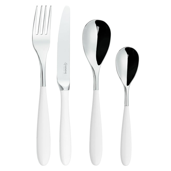 grunwerg Yin & Yang White 8 Piece Cutlery Set