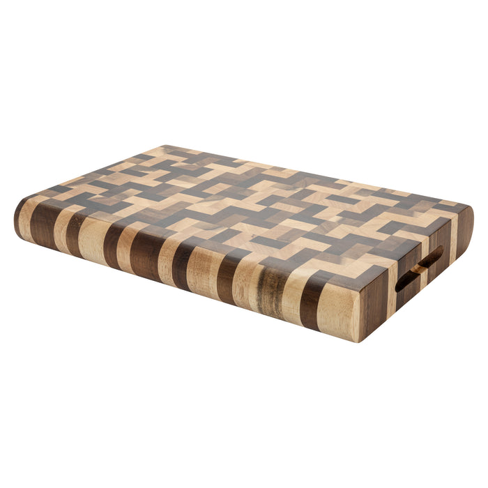 grunwerg R Forest Cutting Board Multi Wood Acacia & Rubberwood 30x20x3.8cm