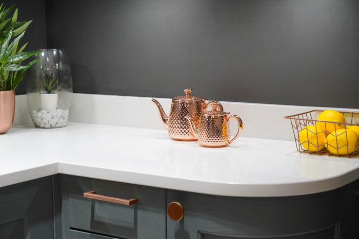 Grunwerg Sandringham 1L Teapot Hammered Copper Finish