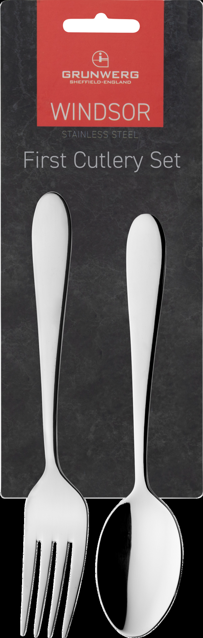 grunwerg Windsor 18/0 2 Piece Fork & Spoon Child's Cutlery Set