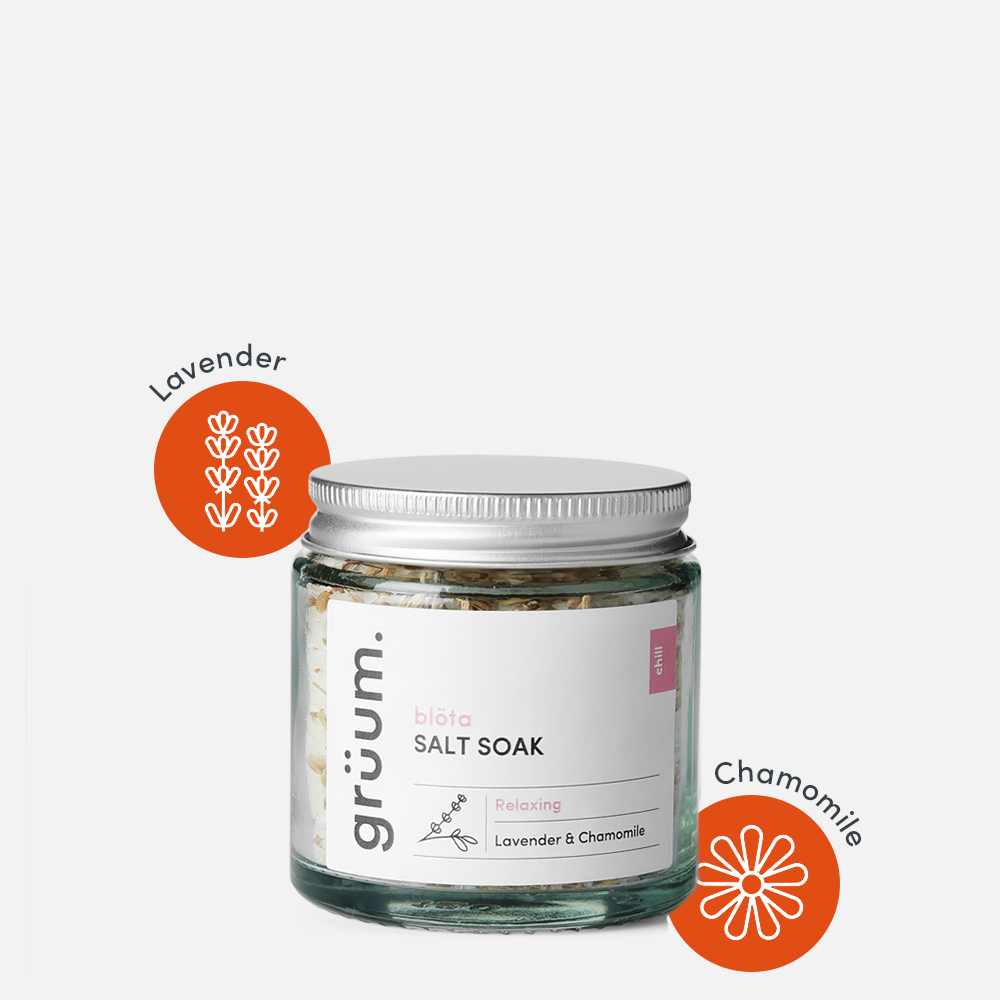 Grüum. Blöta Bath Salt – Lavender & Chamomile | 120ml