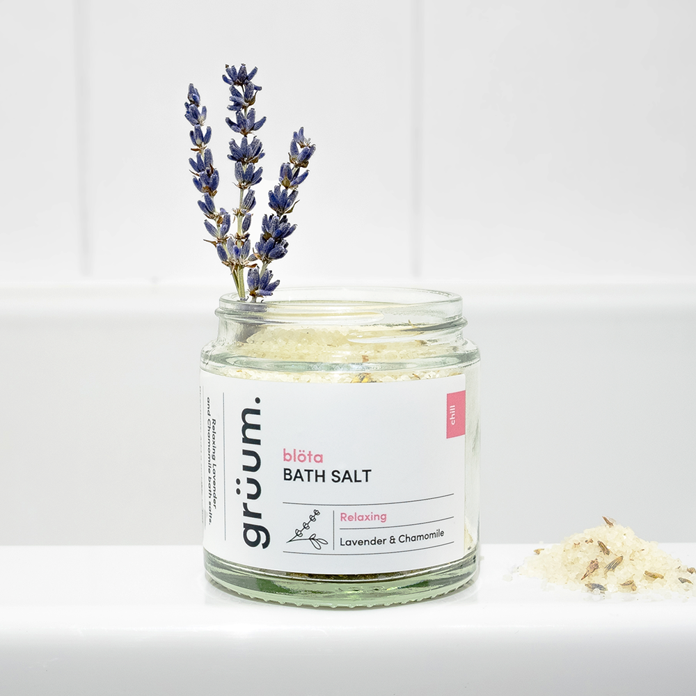 Grüum. Blöta Bath Salt – Lavender & Chamomile | 120ml