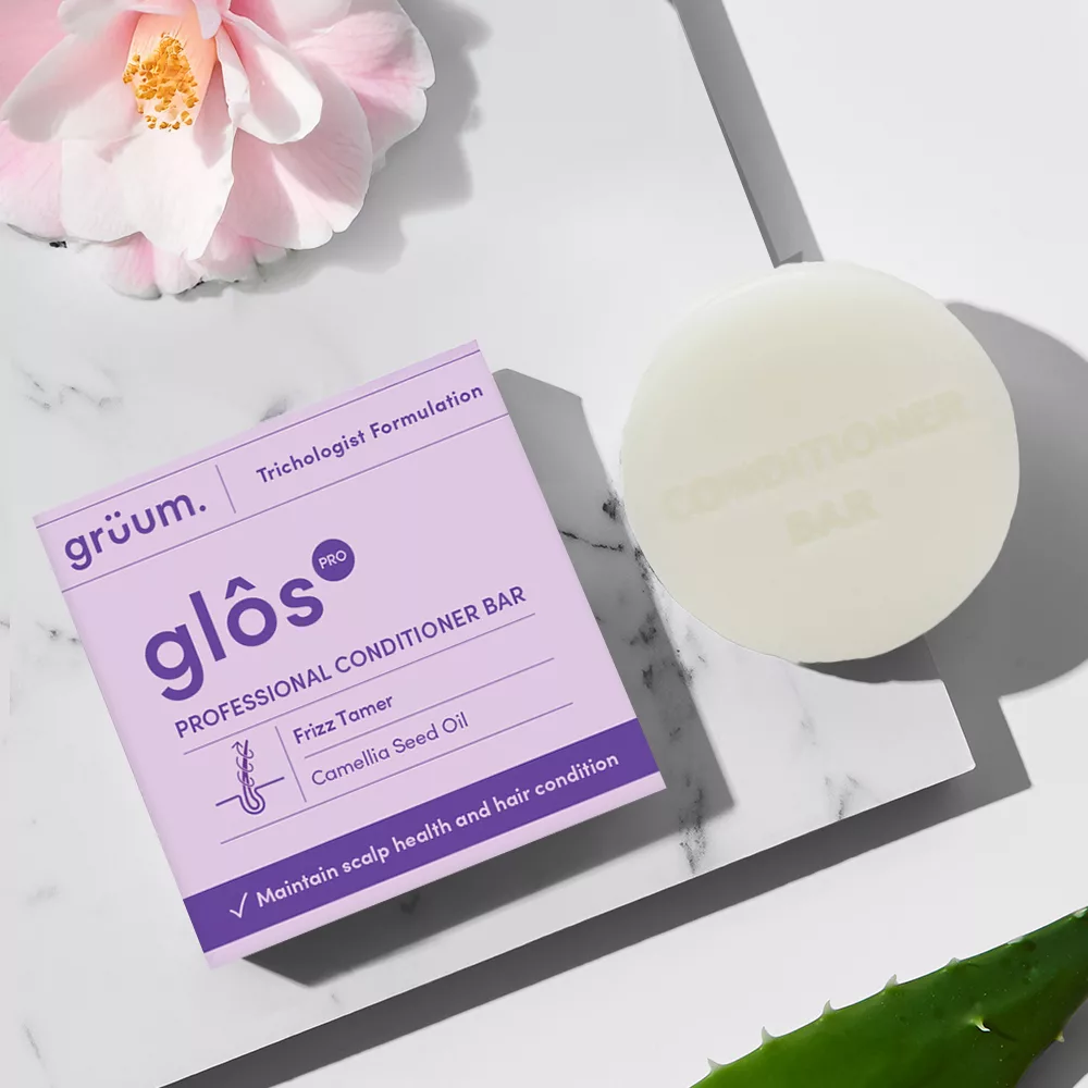 grüum. glôs Pro Conditioner Bar – Frizz Tamer | 50g
