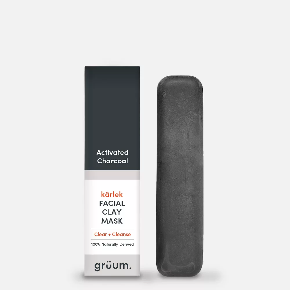 Grüum. Kärlek Facial Clay Mask – Charcoal | 20g