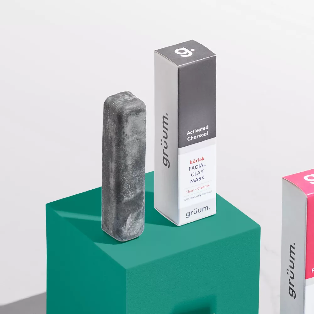 grüum. kärlek Facial Clay Mask – Charcoal | 20g