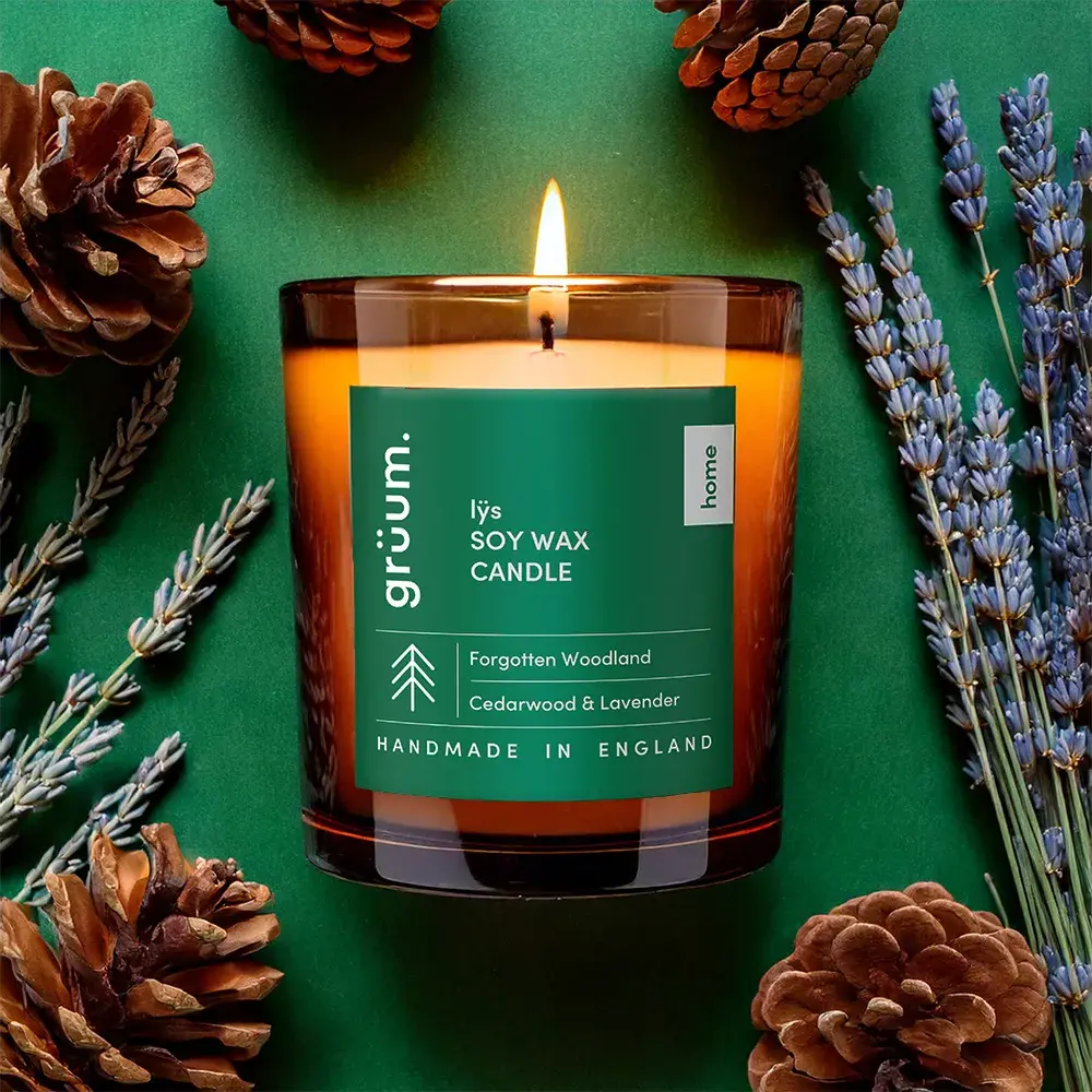 grüum. lÿs Soy Wax Candle – Forgotten Woodland | 170g