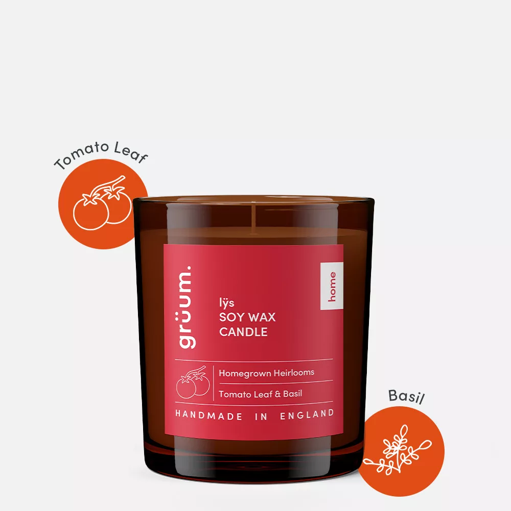 Grüum. Lÿs Soy Wax Candle – Homegrown Heirlooms | 170g