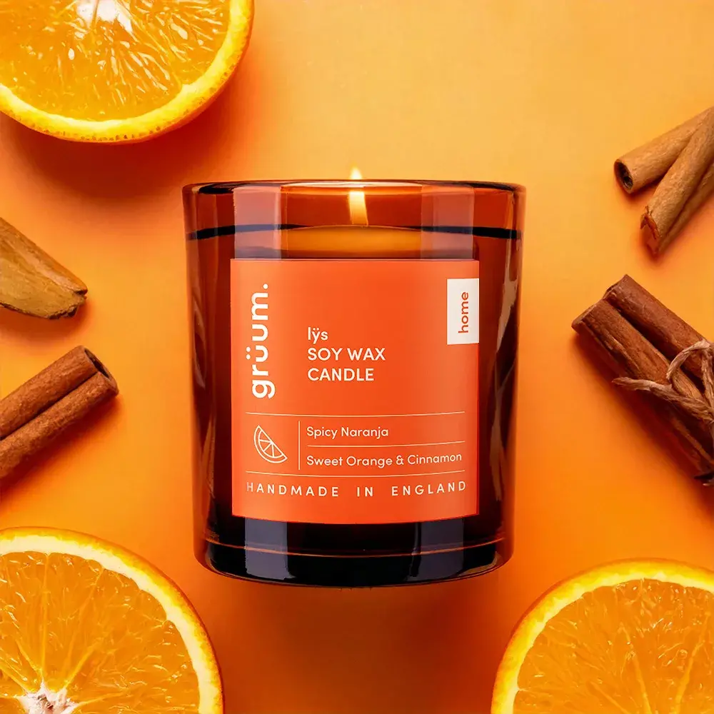 grüum. lÿs Soy Wax Candle – Spicy Naranja | 170g