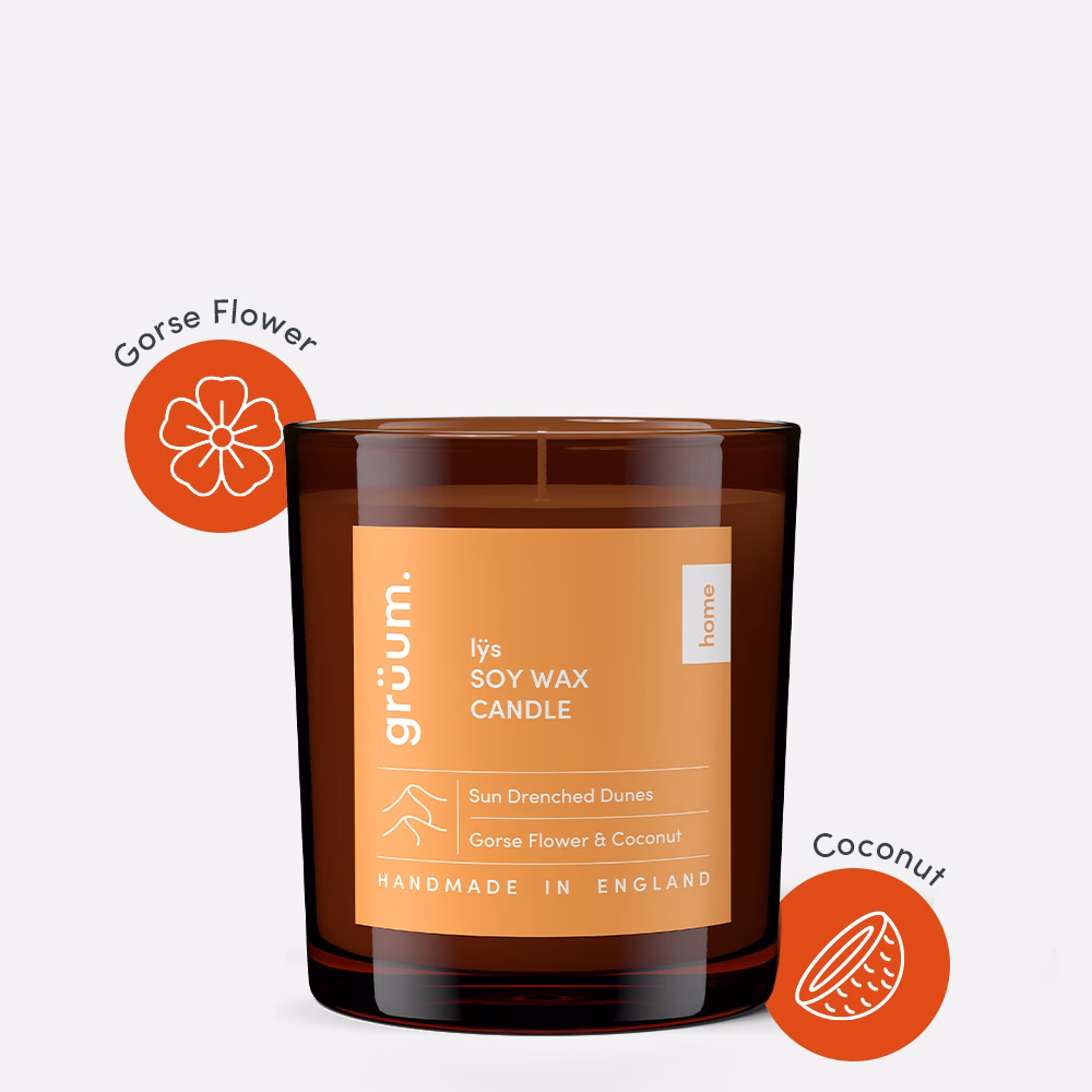 Grüum. Lÿs Soy Wax Candle – Sun Drenched Dunes | 170g