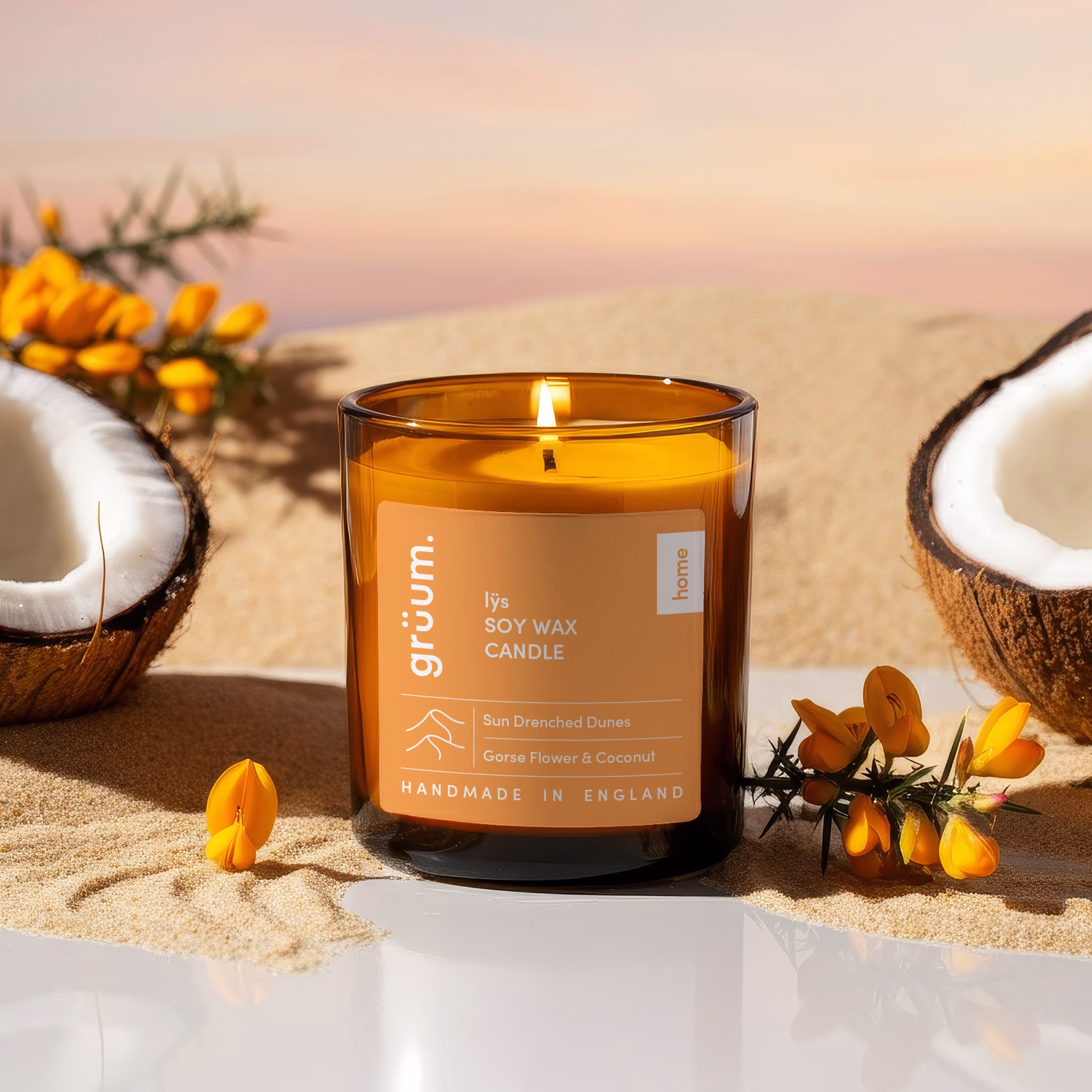 Grüum. Lÿs Soy Wax Candle – Sun Drenched Dunes | 170g