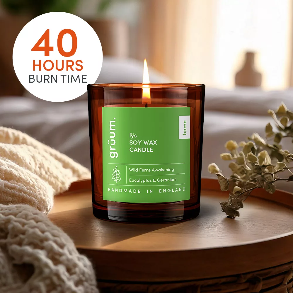 Grüum. Lÿs Soy Wax Candle – Wild Ferns Awakening | 170g