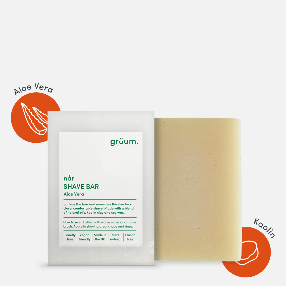 Grüum. Når Shave Bar – Aloe Vera | 95g