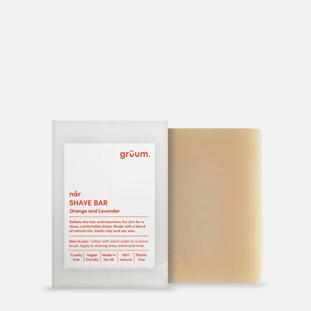 Grüum. Når Shave Bar – Orange & Lavender | 95g