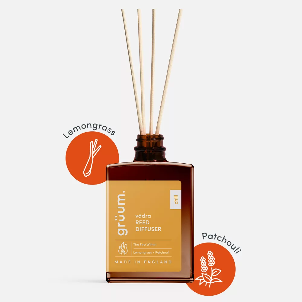 Grüum. Vädra Reed Diffuser Set – The Fire Within | 30ml