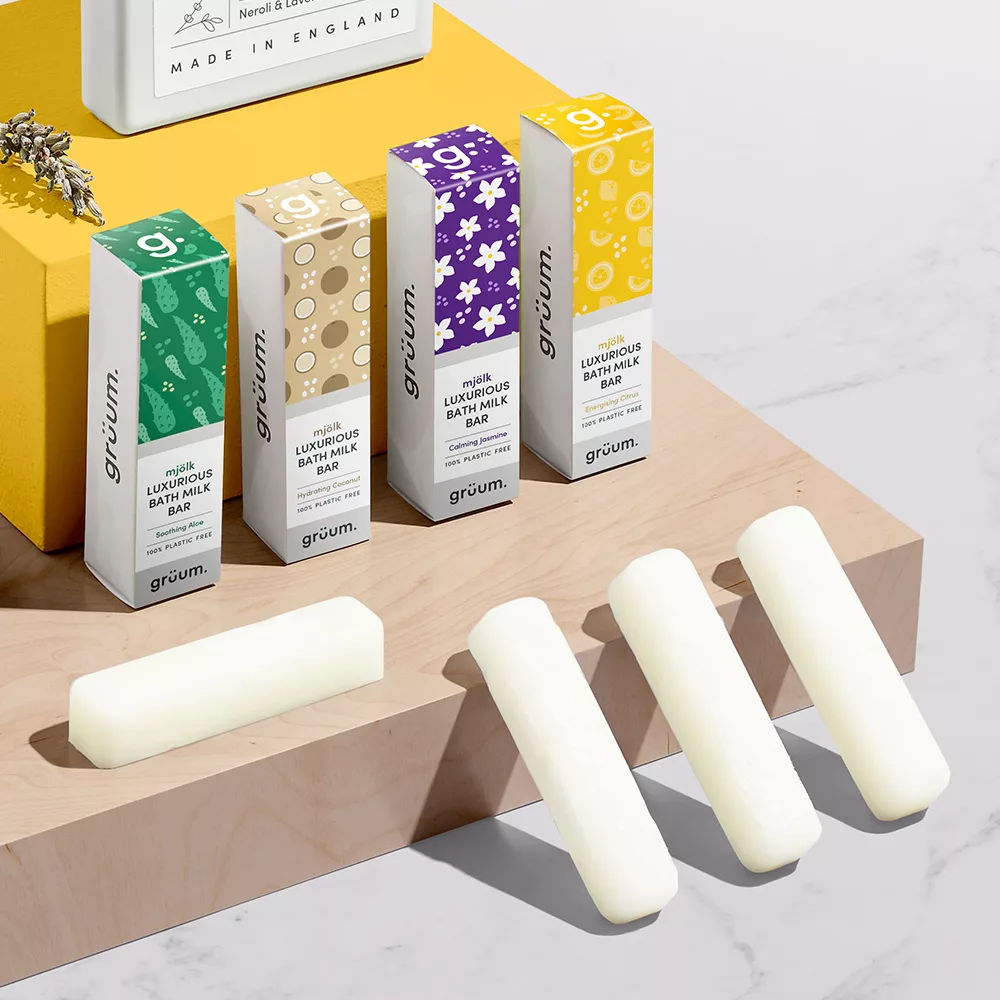 grüum. mjölk Luxurious Bath Milk Bar – Soothing Aloe | 20g