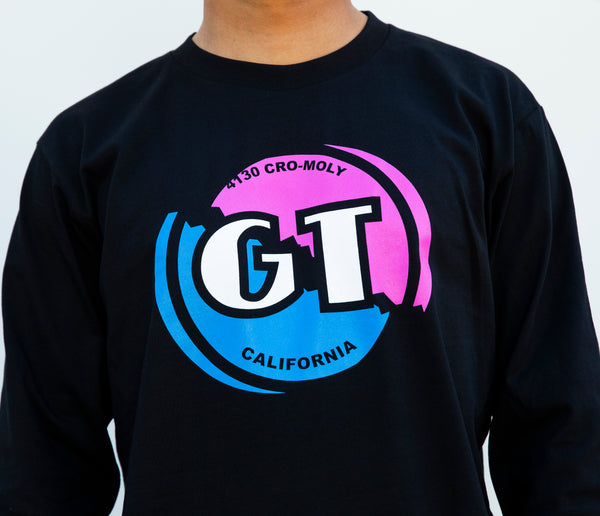 Gt Bicycles Heritage Performer Decal Long-Sleeve Tee Black