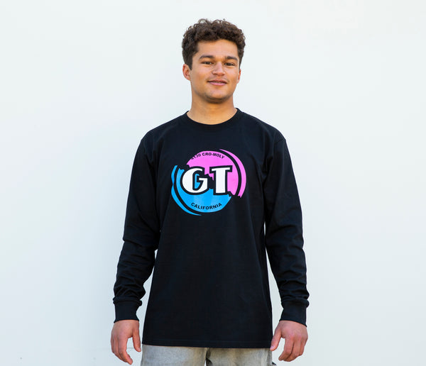 Gt Bicycles Heritage Performer Decal Long-Sleeve Tee Black
