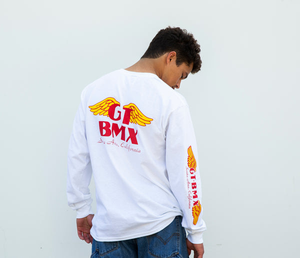 Gt Bicycles Our Legends X GT Wings Long Sleeve Tee White