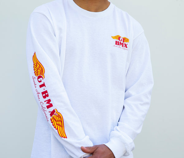 Gt Bicycles Our Legends X GT Wings Long Sleeve Tee White