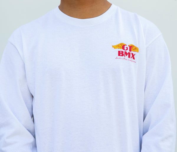 Gt Bicycles Our Legends X GT Wings Long Sleeve Tee White