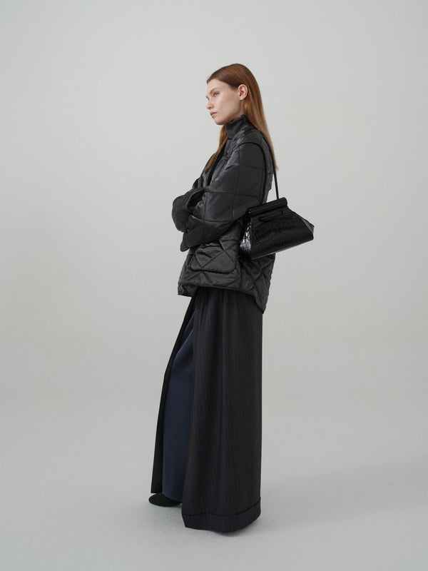 Gu_de Any Bag - Black (Croc Embossed)