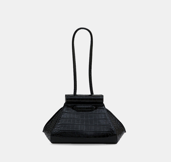 gu_de Any Bag - Black (Croc Embossed)