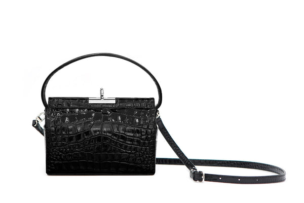 Gu_de Milky Bag - New Black (Croc Embossed)