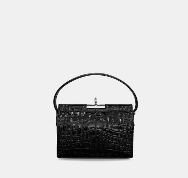gu_de Milky Bag - New Black (Croc Embossed)