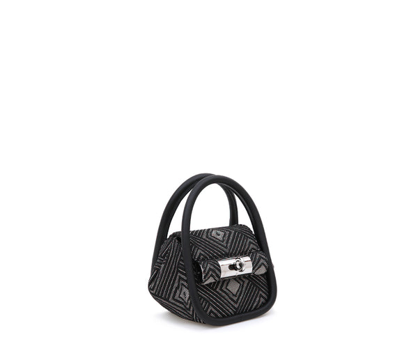 Gu_de Mini Love Bag - Black (Jacquard)