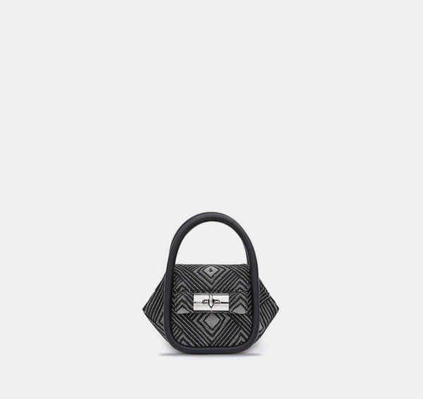 gu_de Mini Love Bag - Black (Jacquard)